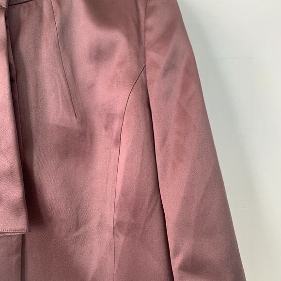 Escada Plum Ruffle 100% Silk Snap Blazer Jacket 42 Professional Workwear - Picture 5 of 14